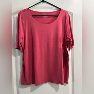 NWT Chicos Size 2 ( large) Elbow sleeve, Scoop Neck Shirt